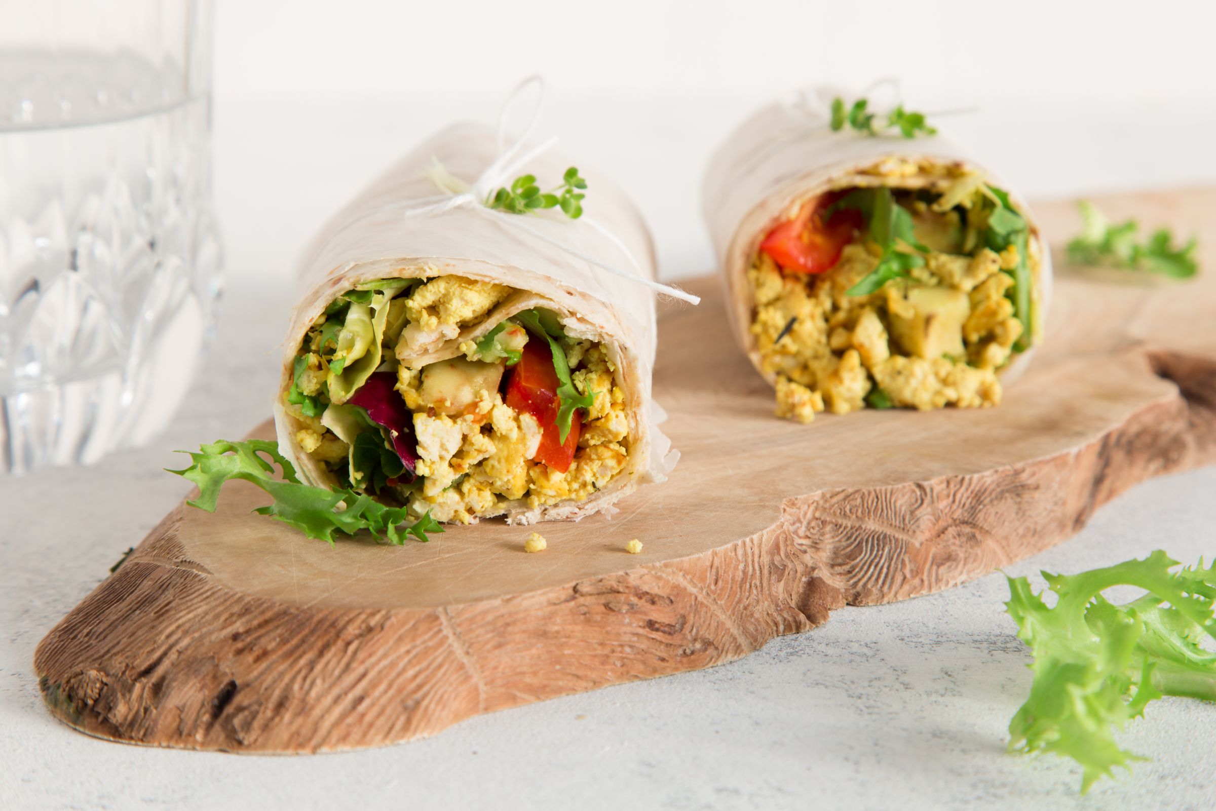 Mexican Tofu Scramble Wraps